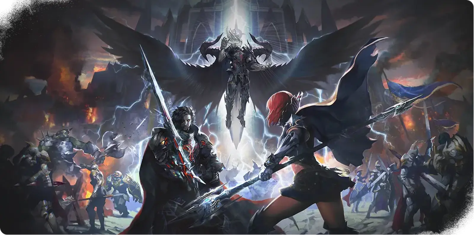 Массовый бой двух сторон в Lineage 2