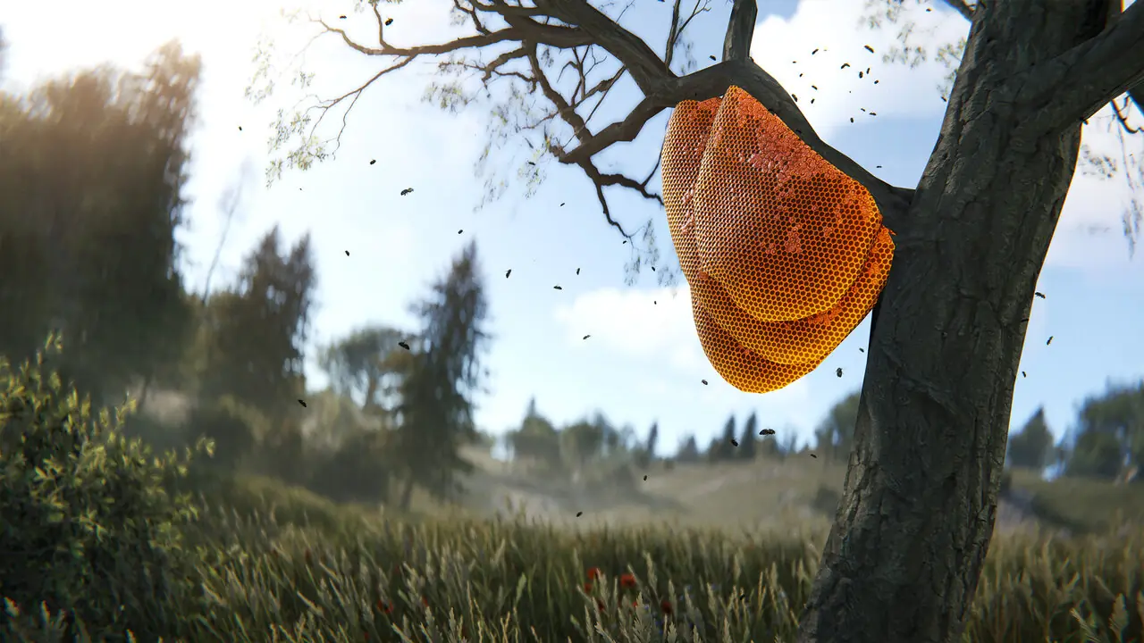Дикий улей на дубе Rust