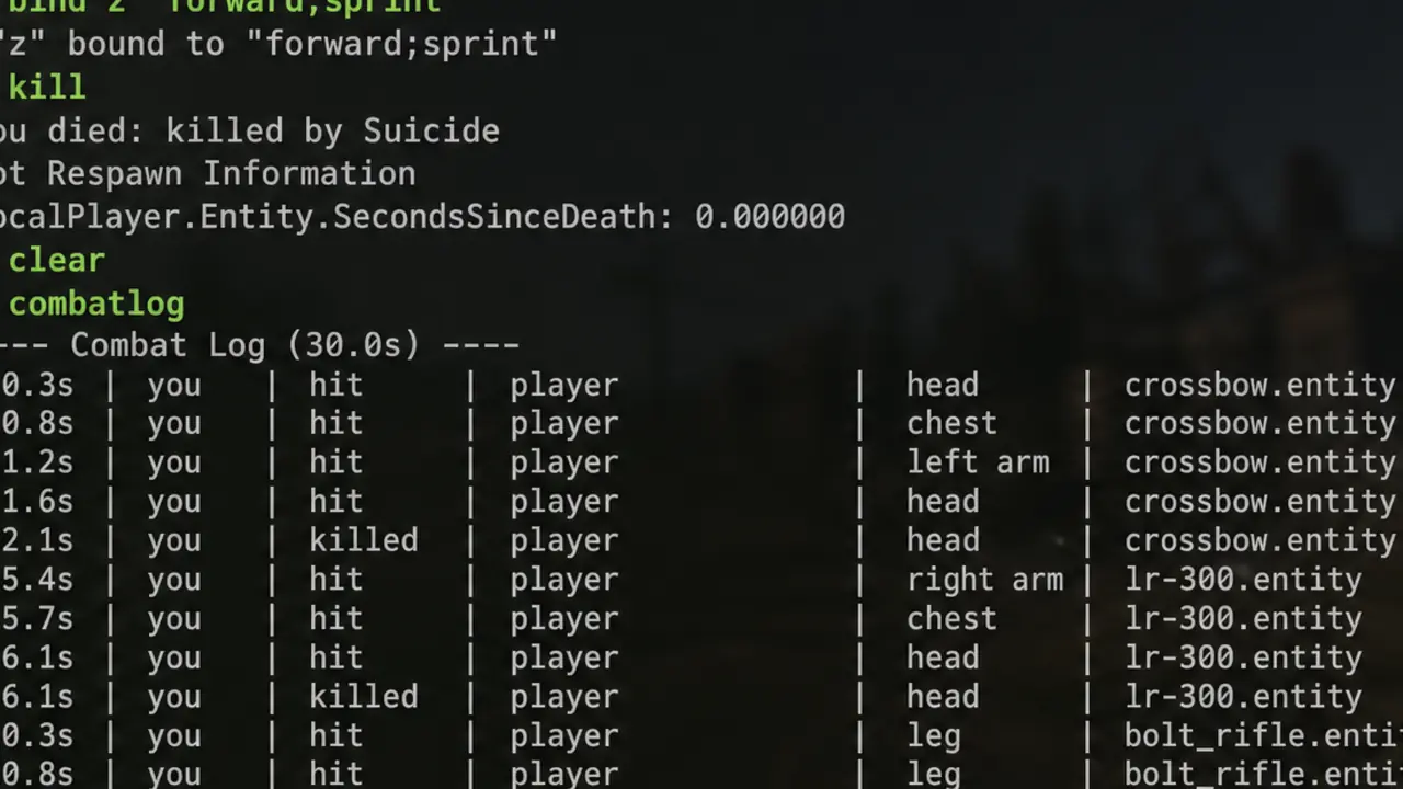 Бинды Rust: консоль F1