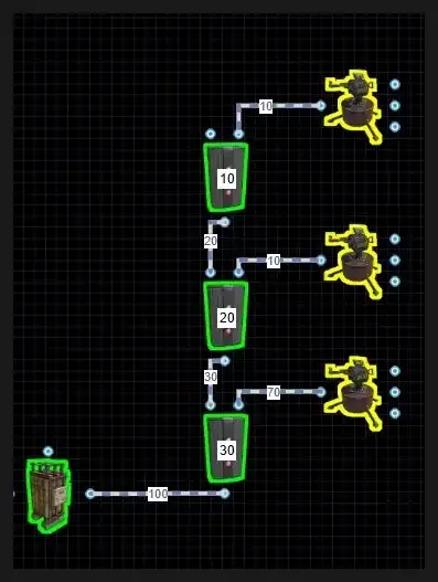 Цепочка ответвителей Electrical Branch на несколько турелей